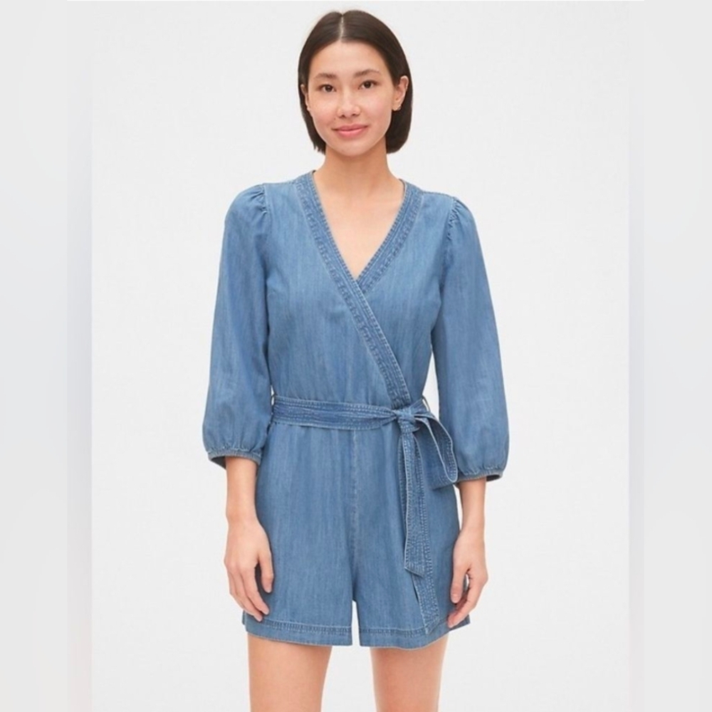GAP Blue Denim Romper